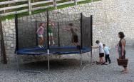 Jumping with the trampoline