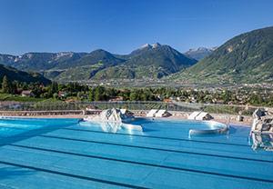 Panorama Freibad Schenna Panorama Freibad Schenna