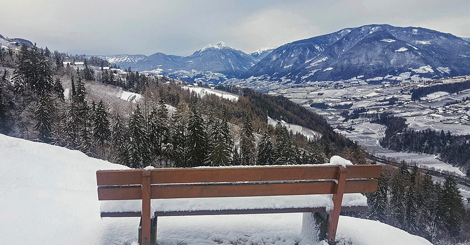 Panorama montano in inverno