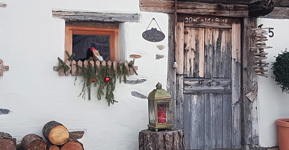Eingang Ferienhaus Obereggerhof