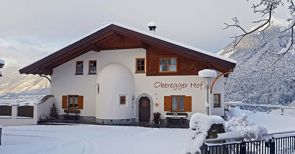 Panorama invernale dall’Obereggerhof