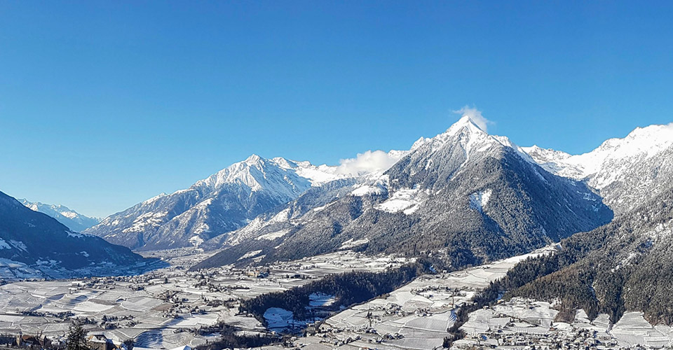 Winter landscape from the Obereggerhof