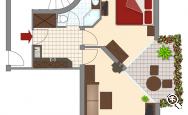 Apartment Alpenrose - apartment map